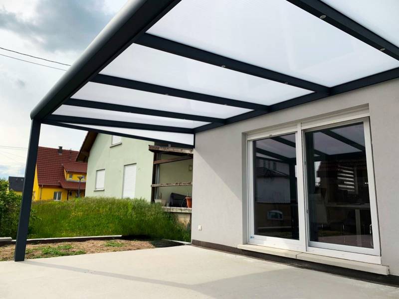 pergola à toit fixe sur mesure à Haguenau dans le Bas-Rhin