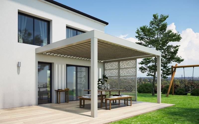 pergola bioclimatique moderne et résistante à Bischwiller 67240